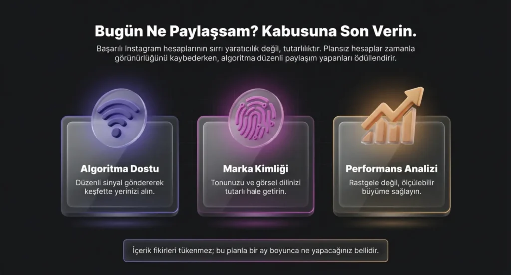 30 günlük instagram planı